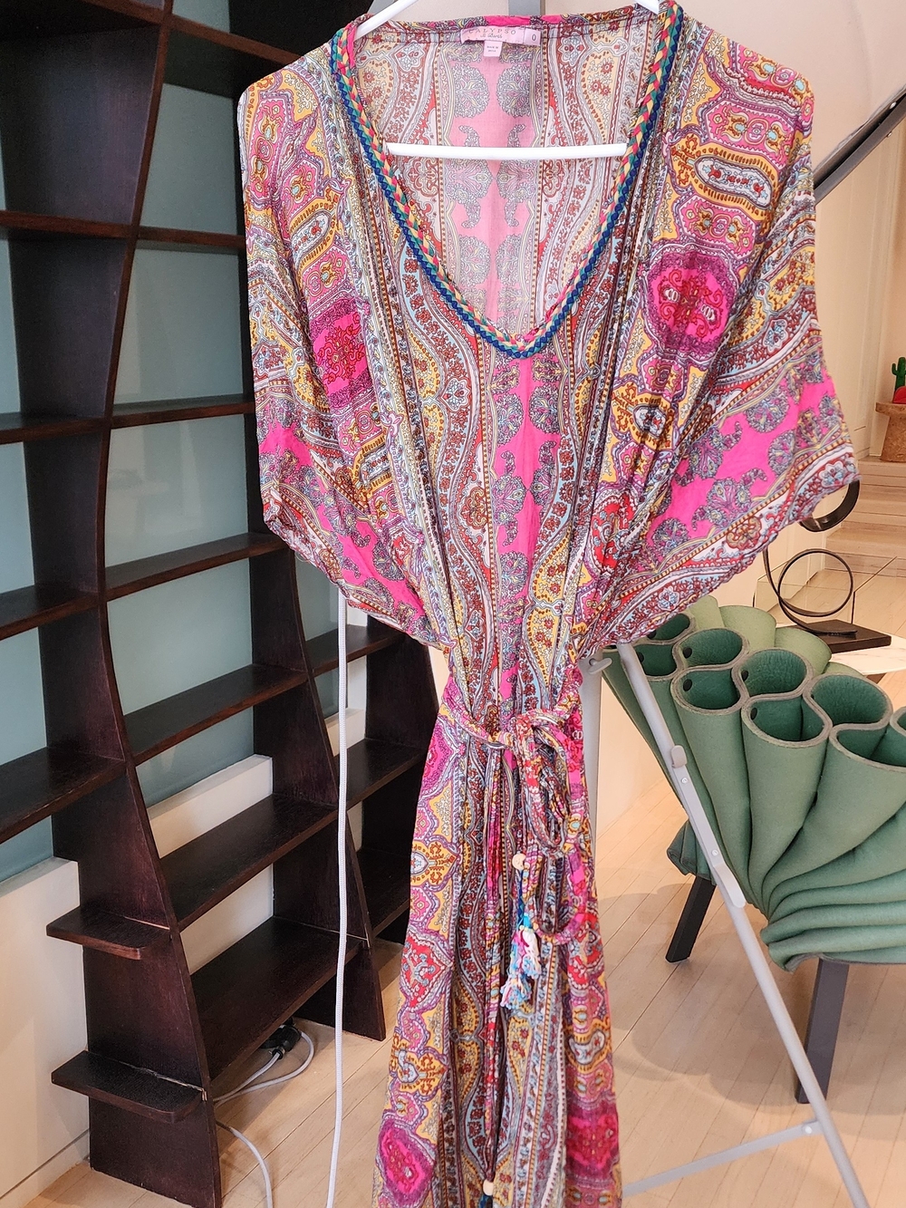 Calypso St. Barth Pink Paisley Boho Tunic - Picture 8 of 8